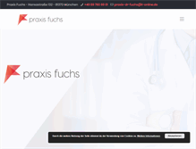 Tablet Screenshot of praxis-fuchs-muenchen.de